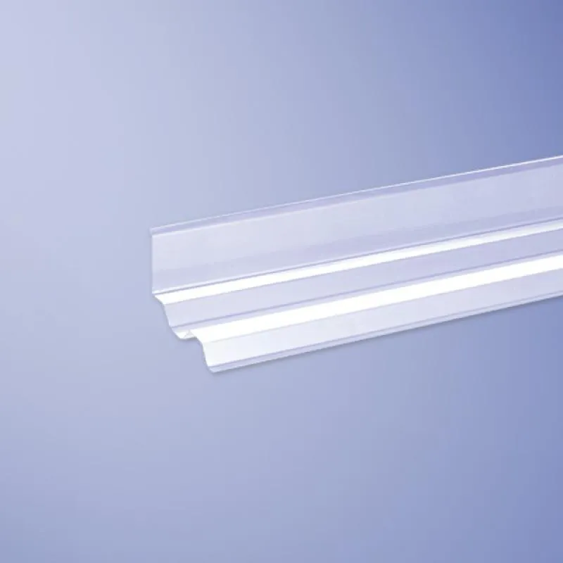 Maueranschluss aus PVC in klar für Lichtplatten im Profil 70/18 Trapez Maueranschluss aus PVC in klar für Lichtplatten im Profil 70/18 Trapez